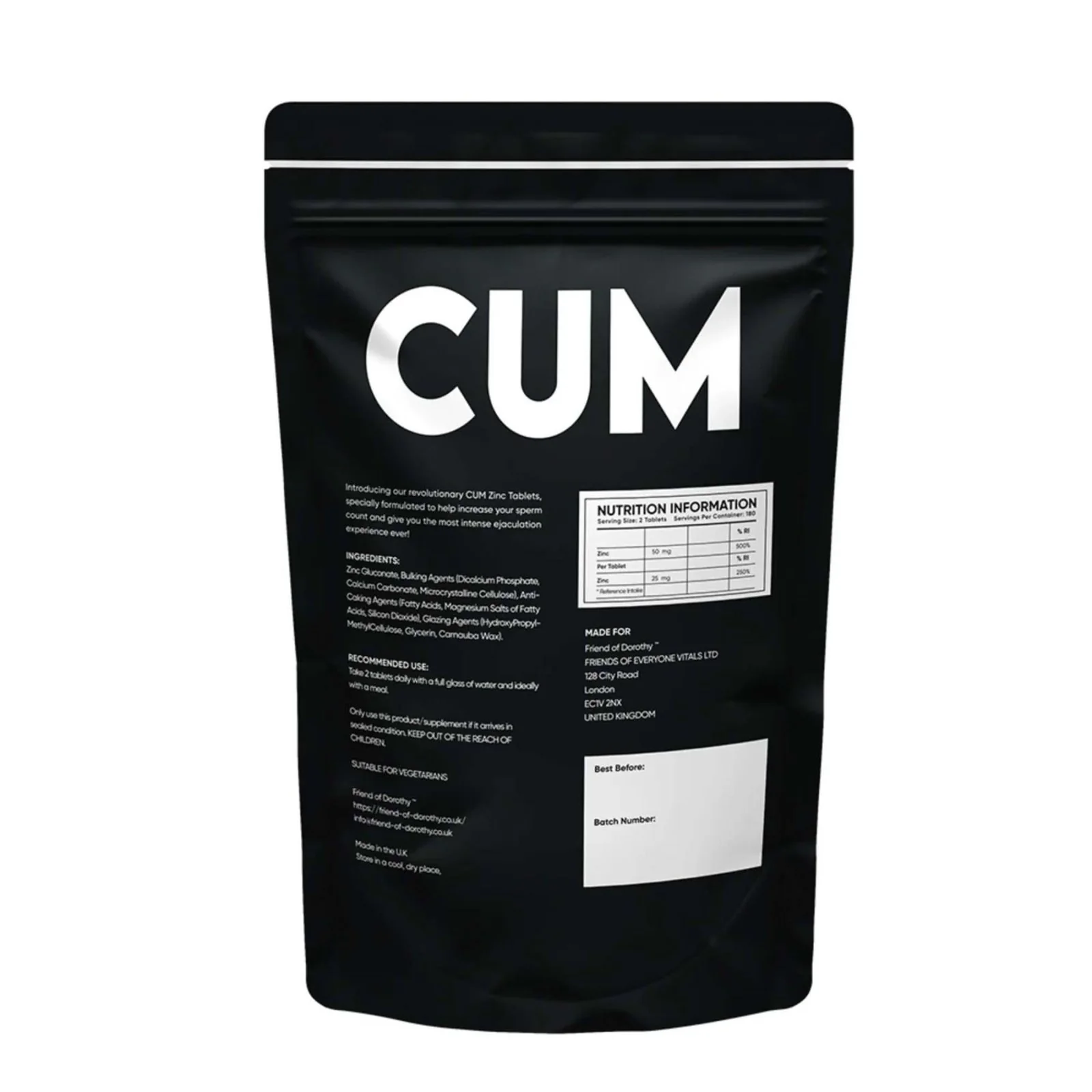 FRIEND OF DOROTHY CUM, Semen Volume and Health Enhancement, 60 capsules - Image 2