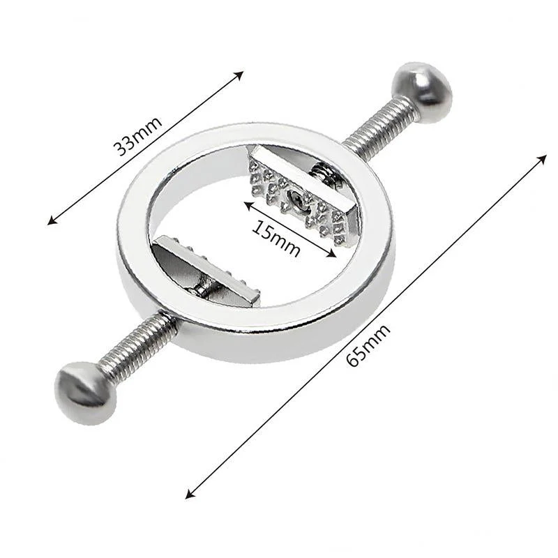 Pincer Nipple Rings, Stainless Steel, Pair - Image 4