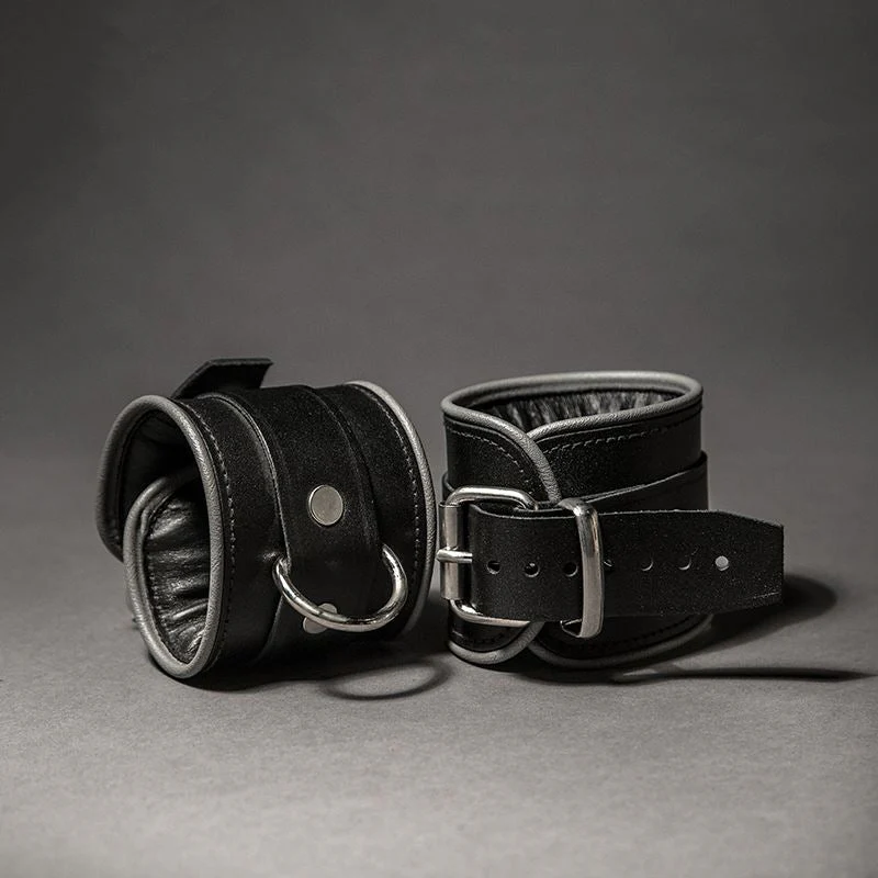 Piped Leather Ankle Cuffs - Image 4