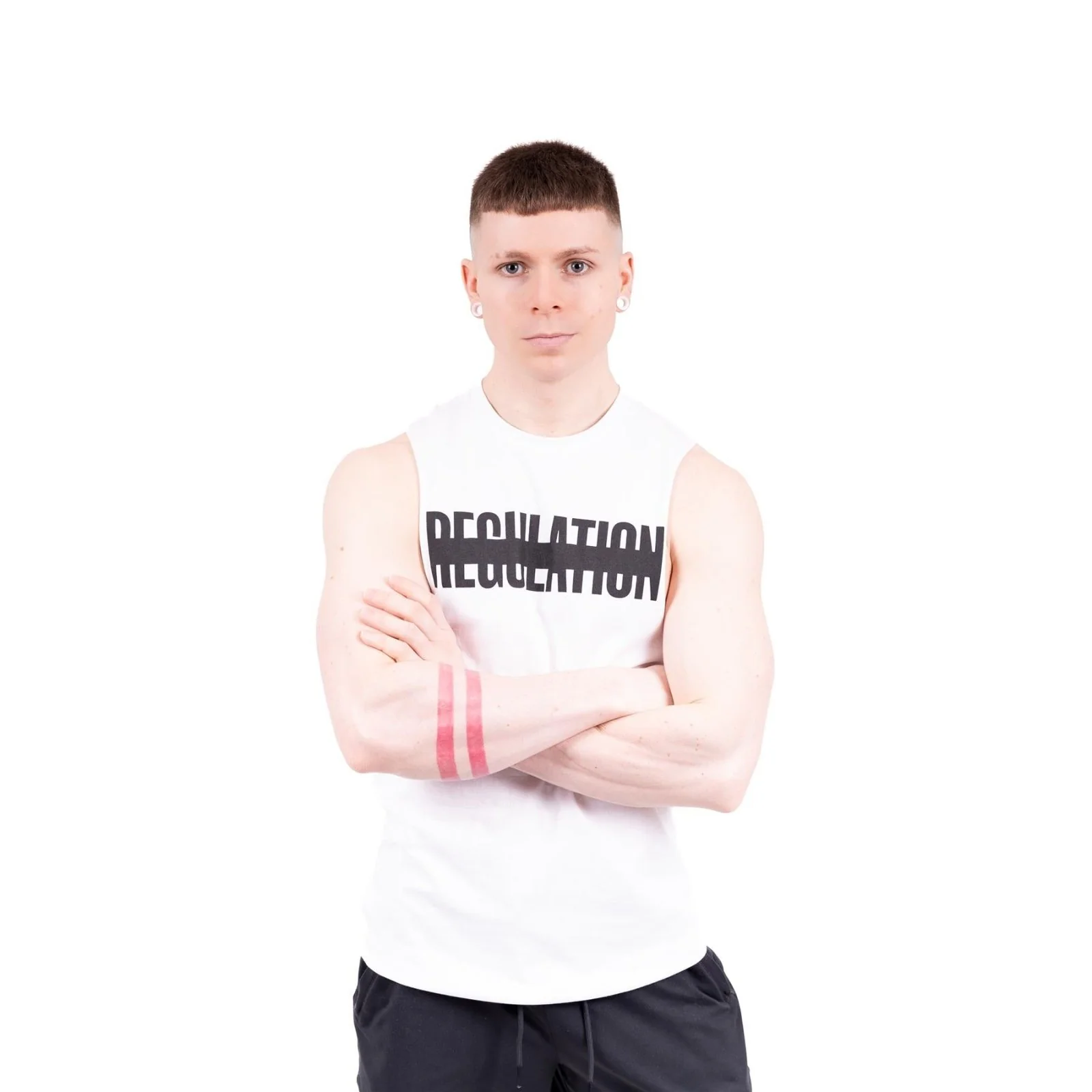 REGULATION Drop Arm Tank, White - Image 4